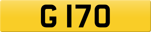 G 170 private number plate